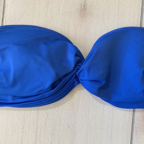 womens S ? Victoria Secret swim top bikini blue - Picture 2 of 5